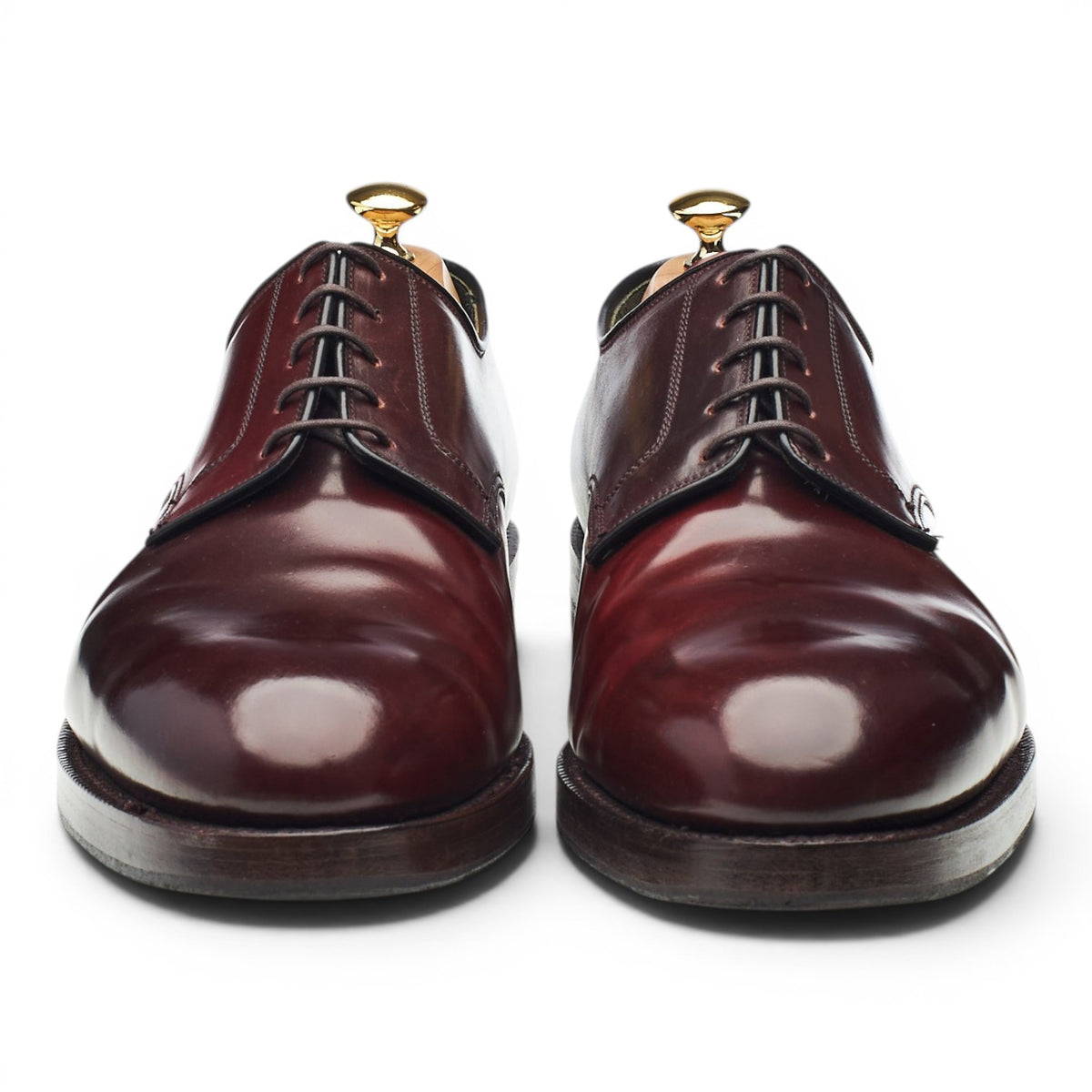 'Grasmere' Burgundy Cordovan Leather Derby UK 12 F