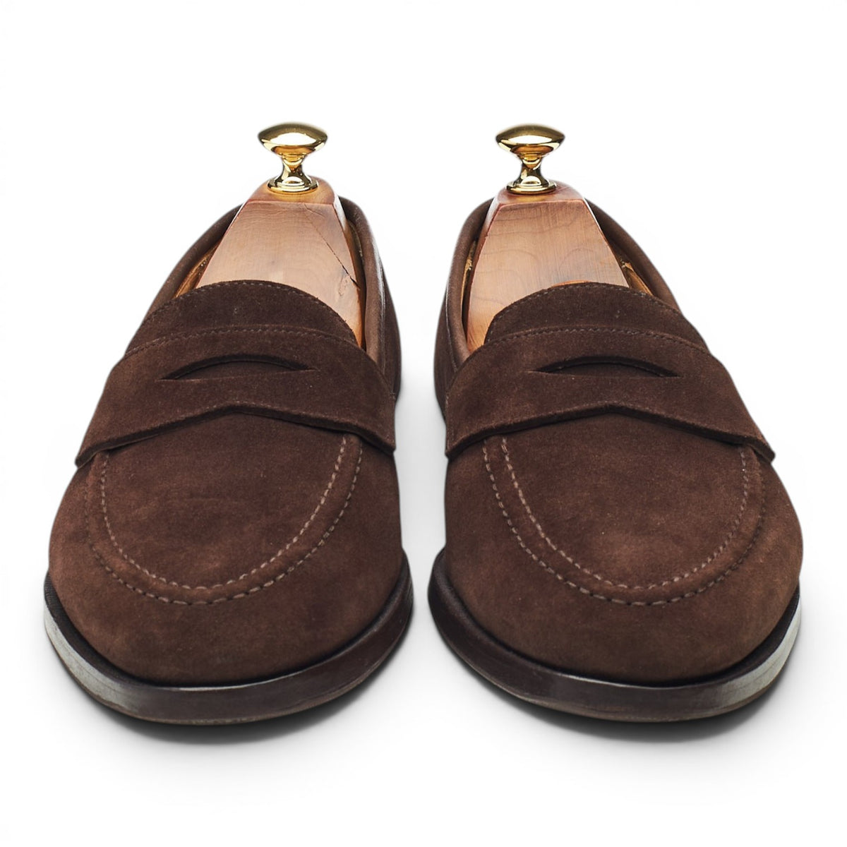 'Bradley II' Dark Brown Suede Loafers UK 9 E