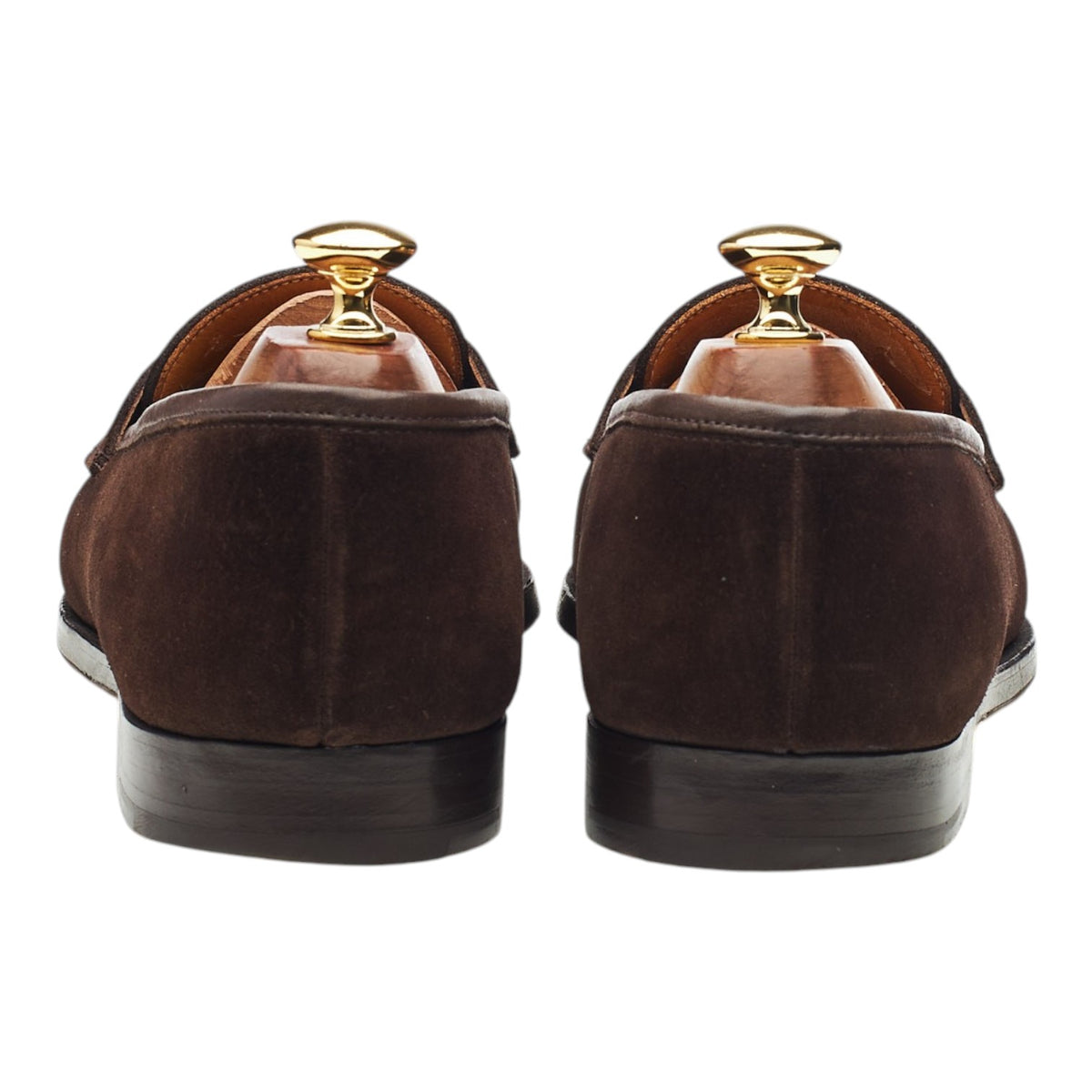 'Bradley II' Dark Brown Suede Loafers UK 9 E