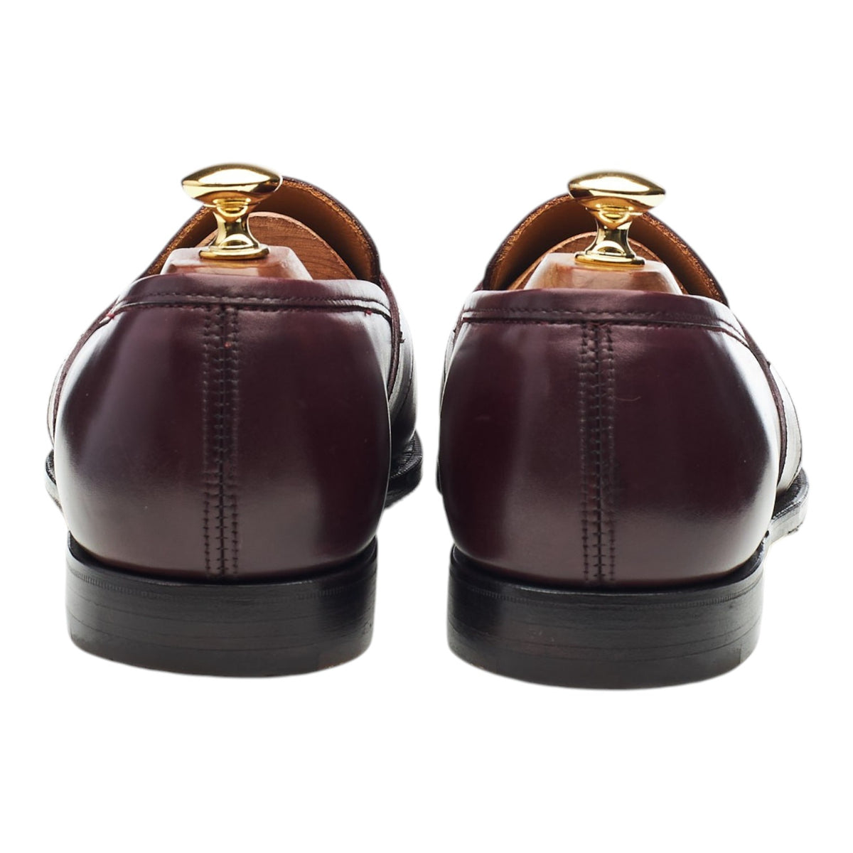 'Bradley' Burgundy Leather Loafers UK 9 E