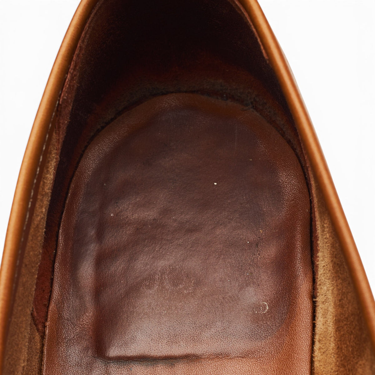 'Richmond 2' Tan Brown & Cream Unlined Leather Loafers UK 10 E