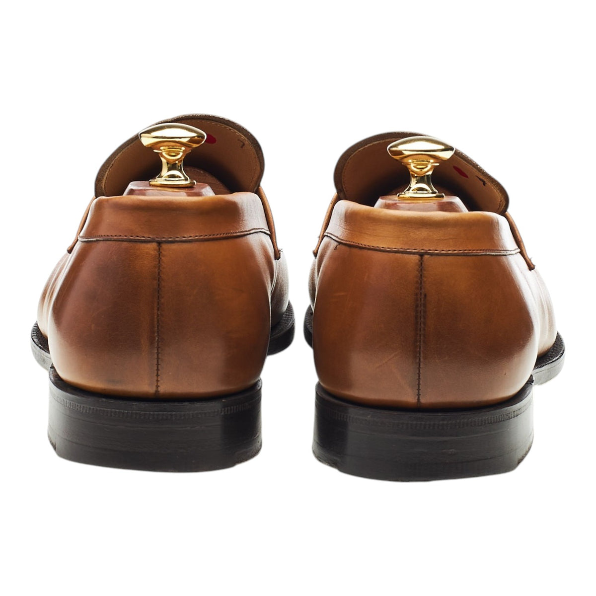 'Darwin' Tan Brown Leather Loafers UK 9.5 H