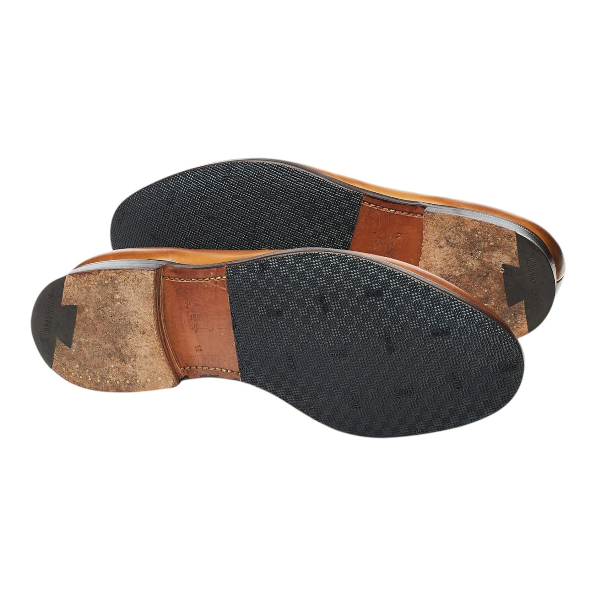 'Darwin' Tan Brown Leather Loafers UK 9.5 H