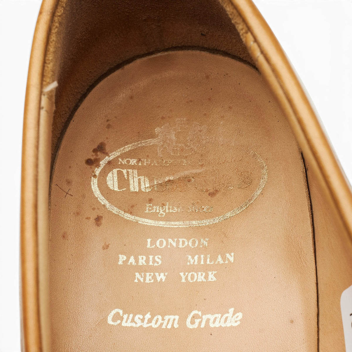 'Darwin' Tan Brown Leather Loafers UK 9.5 H
