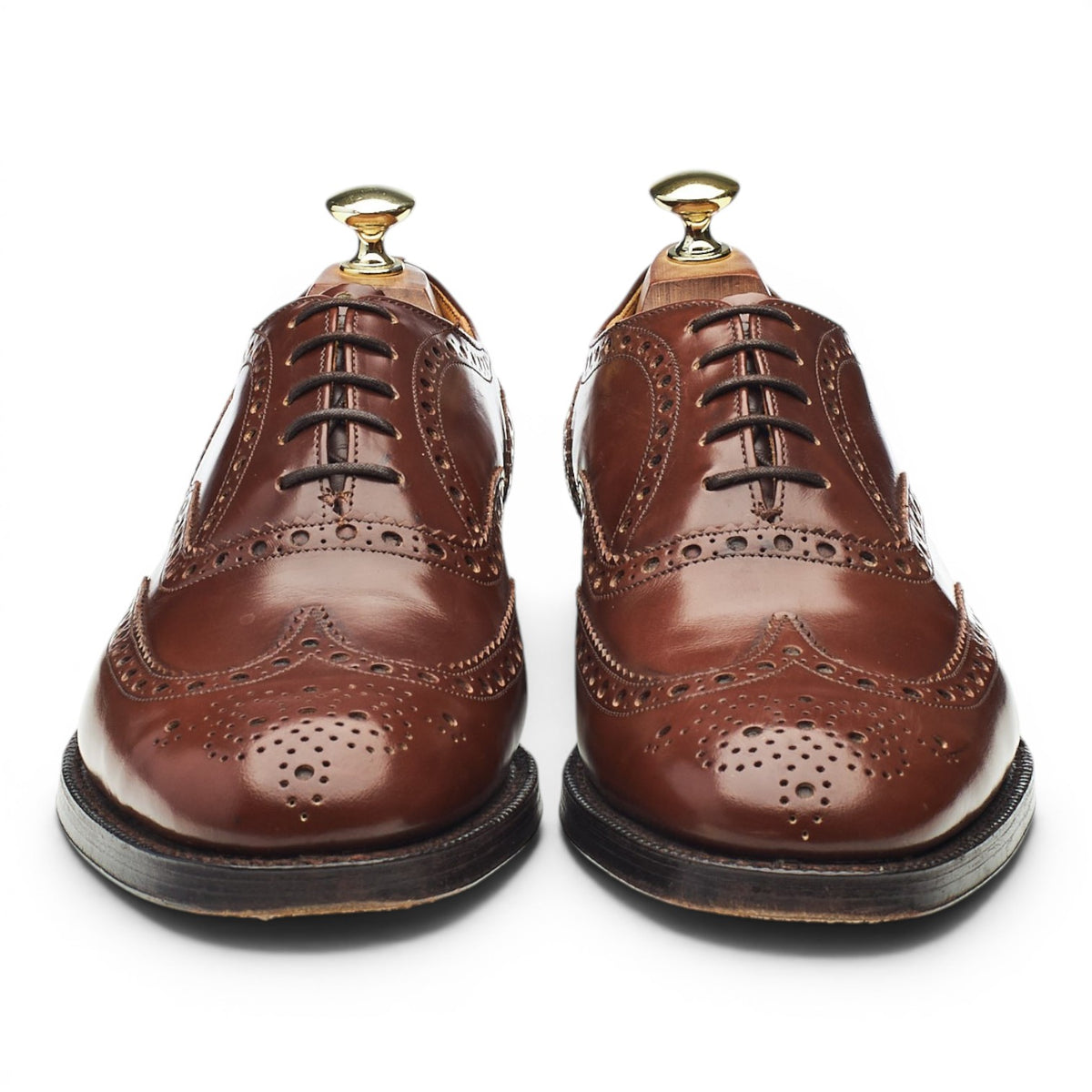 'Burwood' Brown Leather Oxford Brogues UK 7.5 G