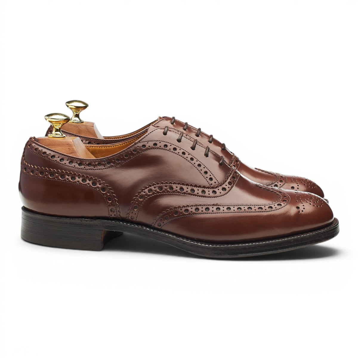 'Burwood' Brown Leather Oxford Brogues UK 7.5 G