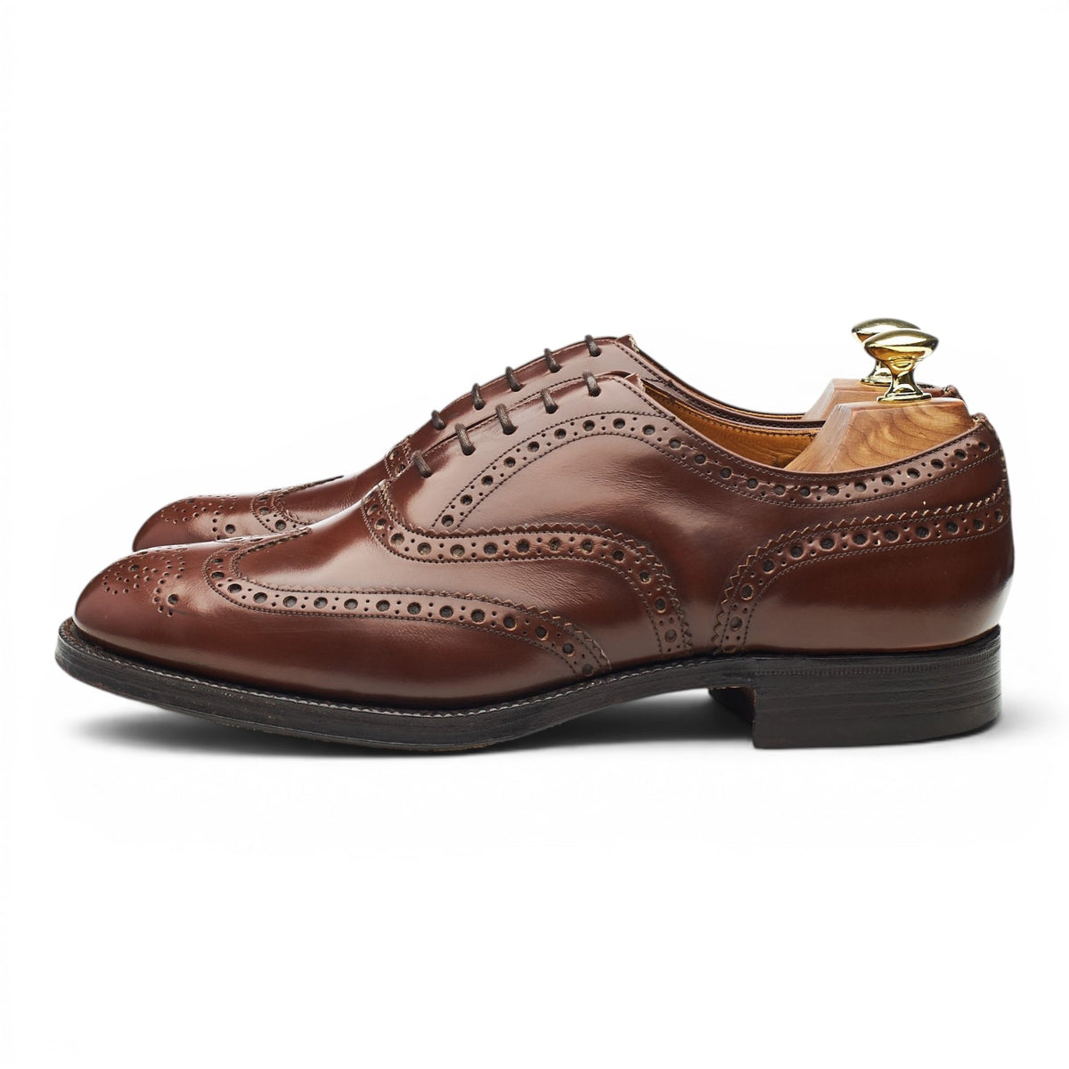 'Burwood' Brown Leather Oxford Brogues UK 7.5 G