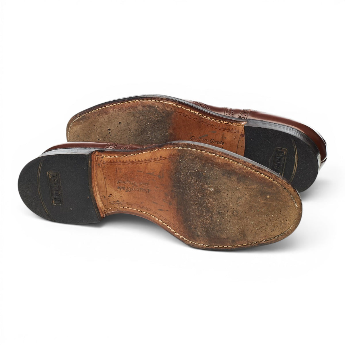 'Burwood' Brown Leather Oxford Brogues UK 7.5 G