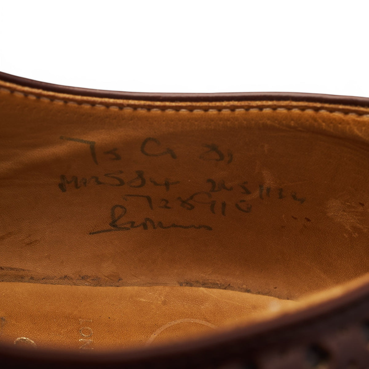 'Burwood' Brown Leather Oxford Brogues UK 7.5 G