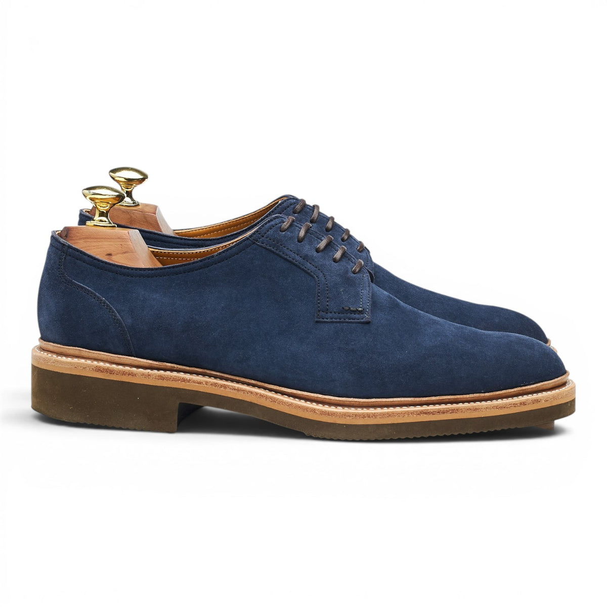 Blue Suede Derby UK 7 F