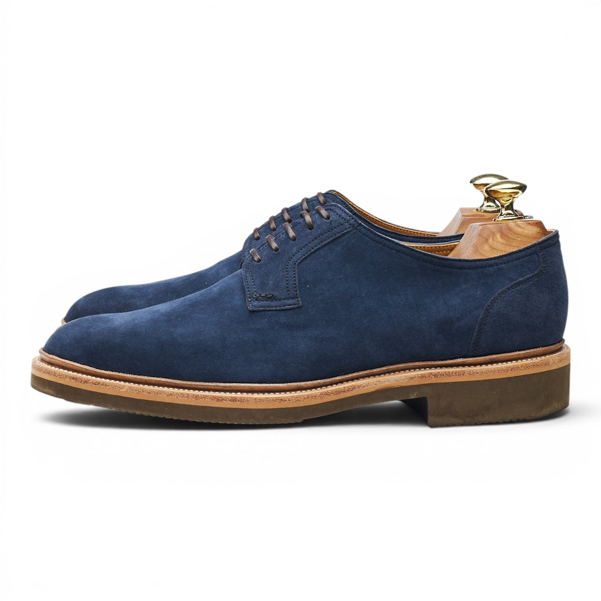 Blue Suede Derby UK 7 F