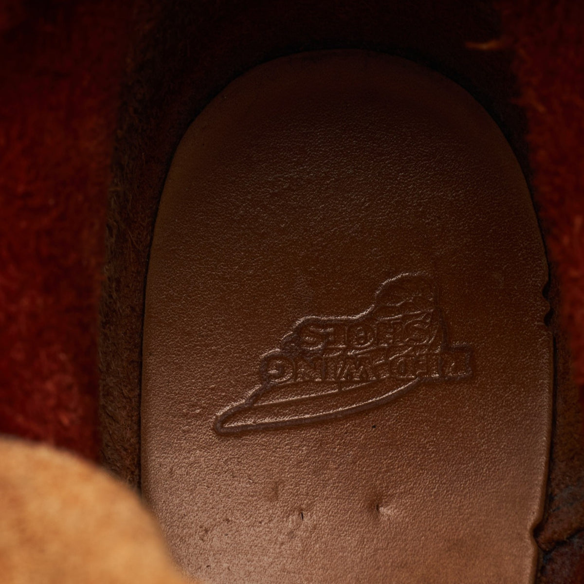 '8131' Tan Brown Leather Moc Toe Boots UK 7 US 8