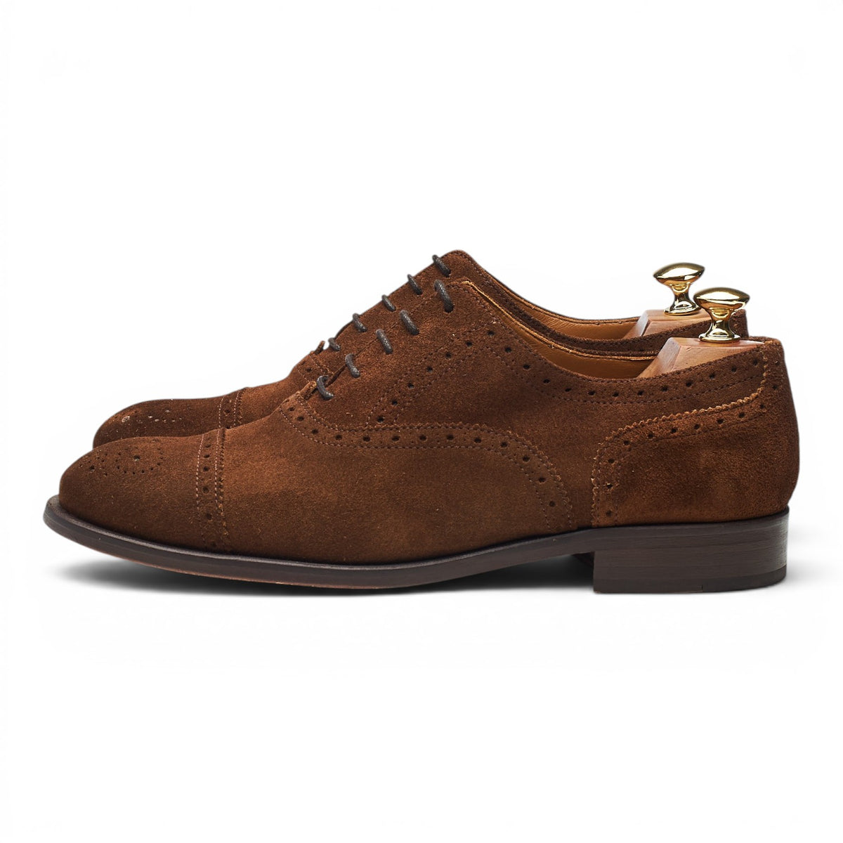 'Kennet' Snuff Brown Suede Oxford Semi Brogues UK 9 F