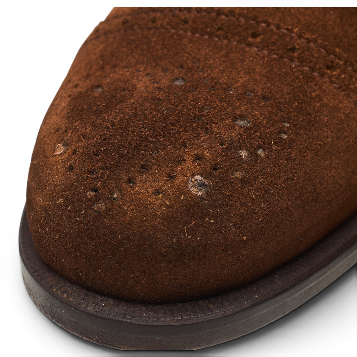 'Kennet' Snuff Brown Suede Oxford Semi Brogues UK 9 F
