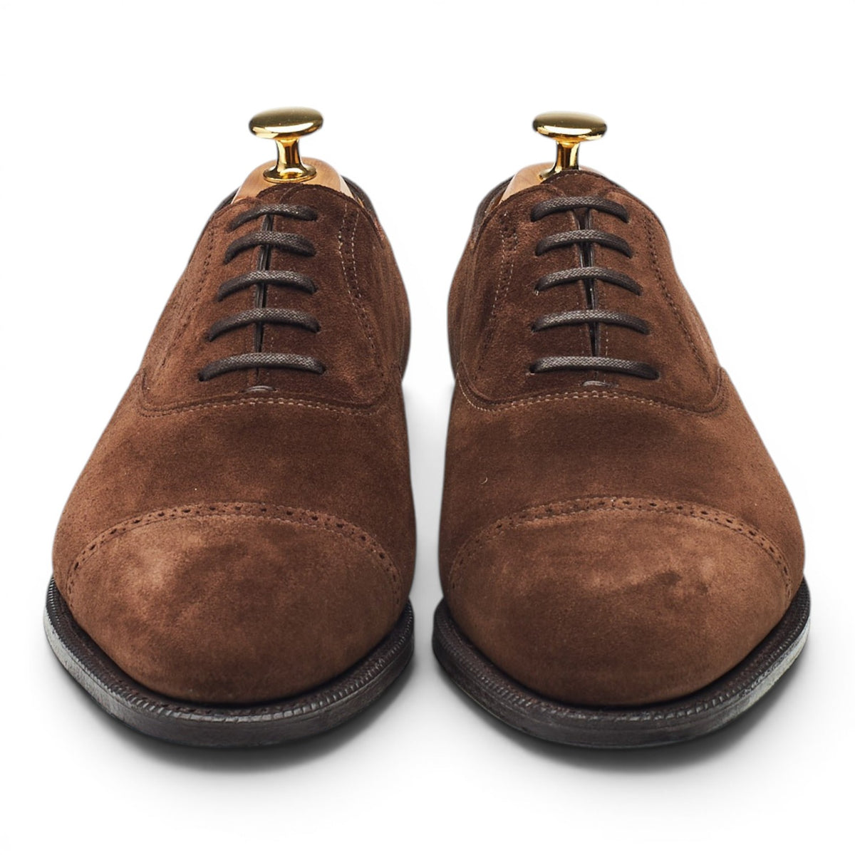 'Philip II' Dark Brown Suede Oxford UK 5.5 E