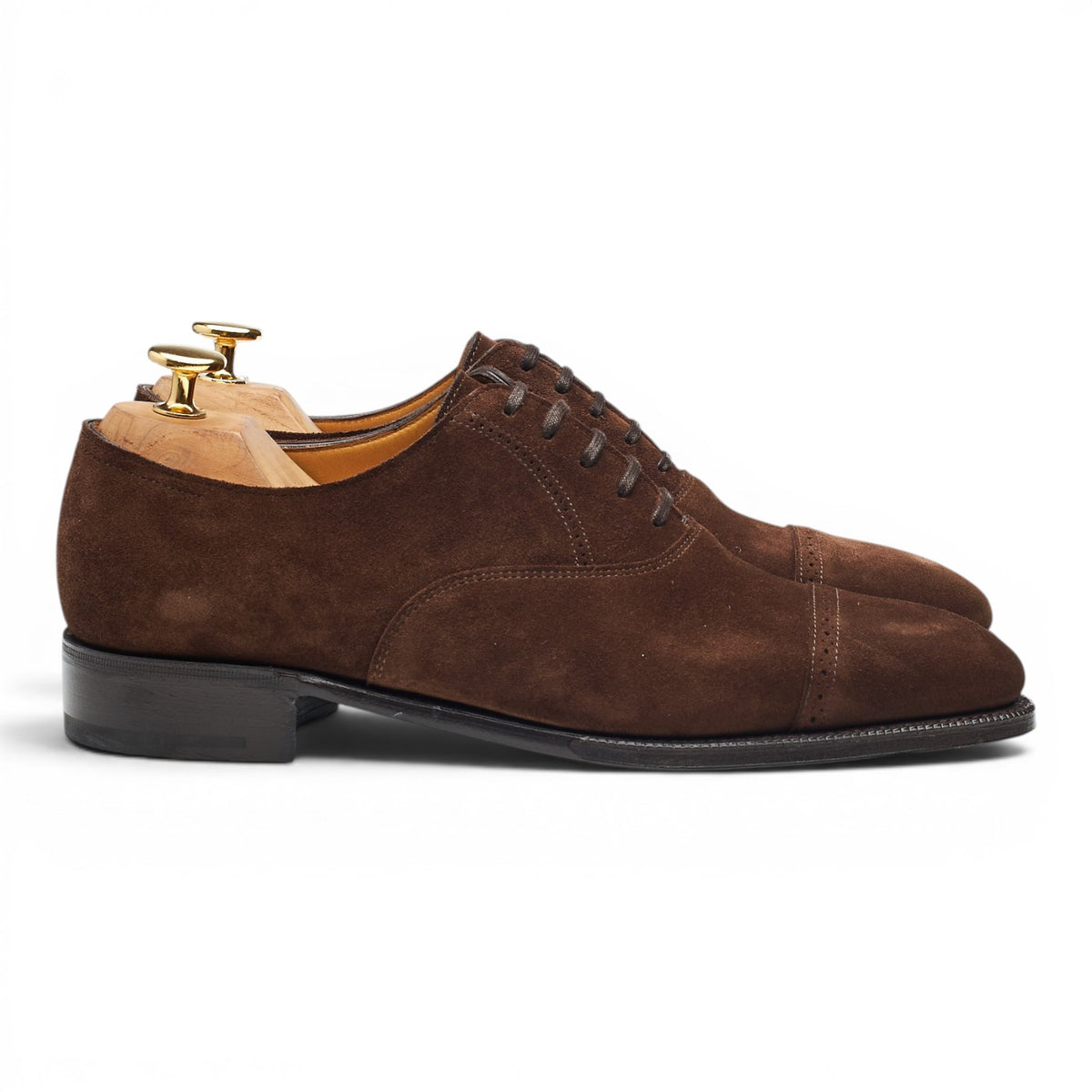 'Philip II' Dark Brown Suede Oxford UK 5.5 E