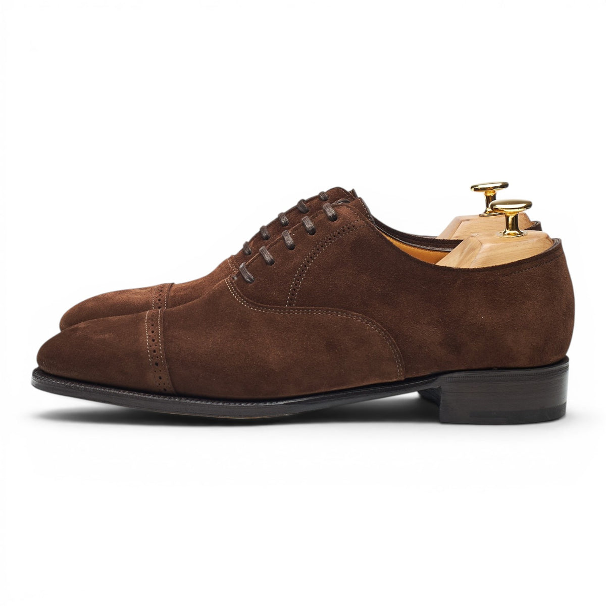 'Philip II' Dark Brown Suede Oxford UK 5.5 E