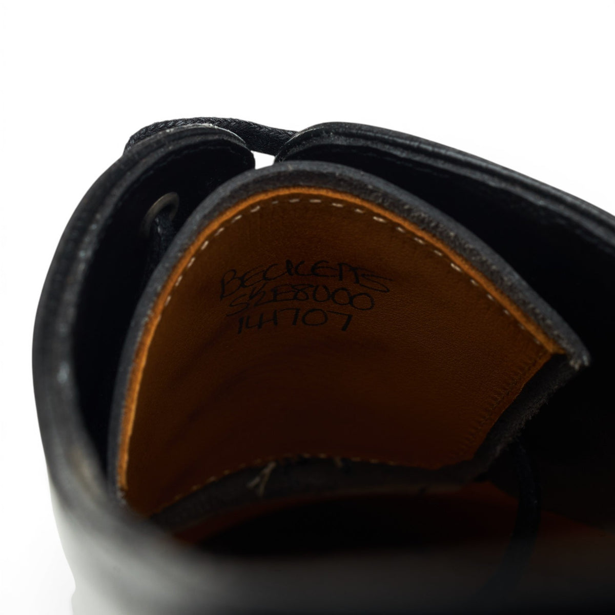 'Becketts' Black Museum Leather Oxford UK 5.5 E