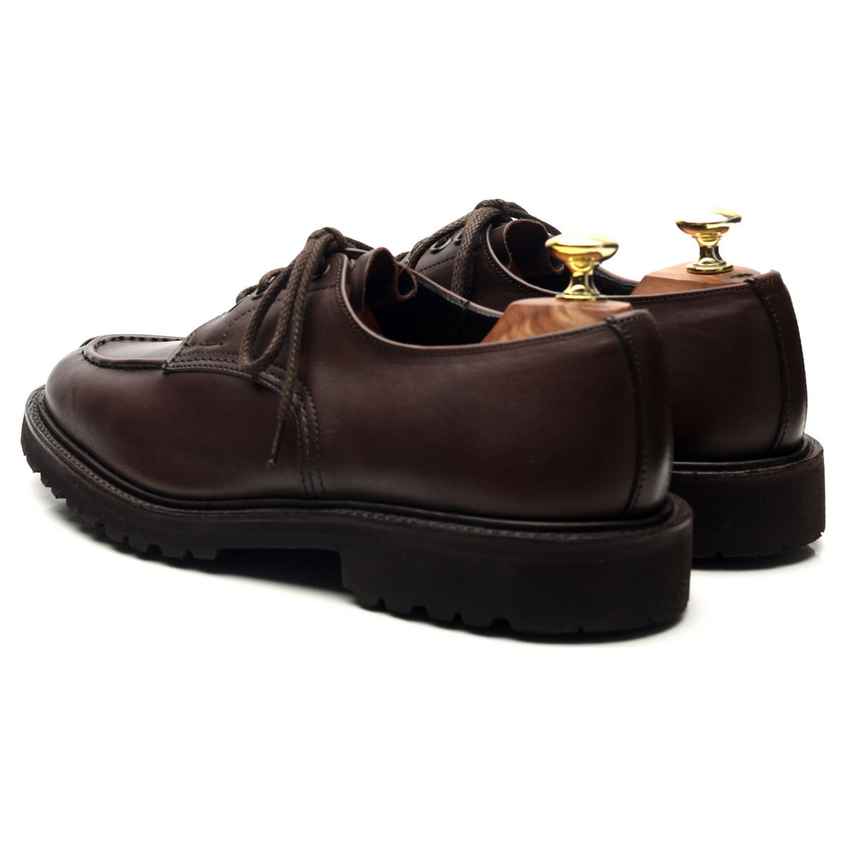 &#39;Kilsby&#39; Dark Brown Leather Split Toe Derby UK 7