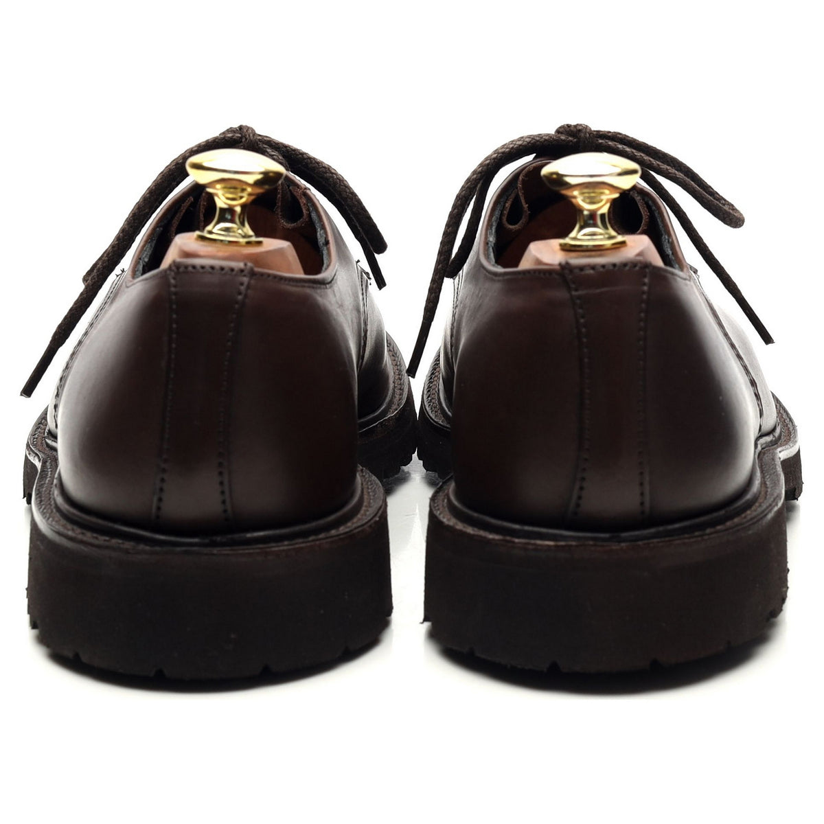 &#39;Kilsby&#39; Dark Brown Leather Split Toe Derby UK 7