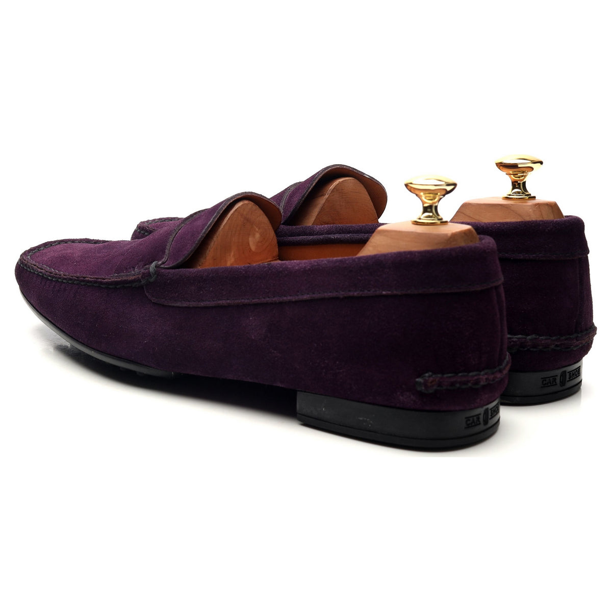 Purple Suede Driving Loafers UK 10