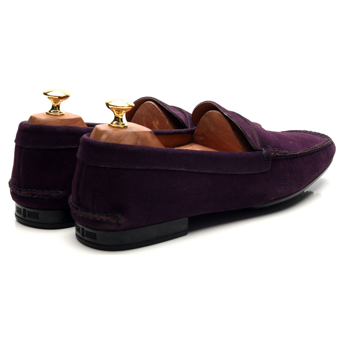 Purple Suede Driving Loafers UK 10