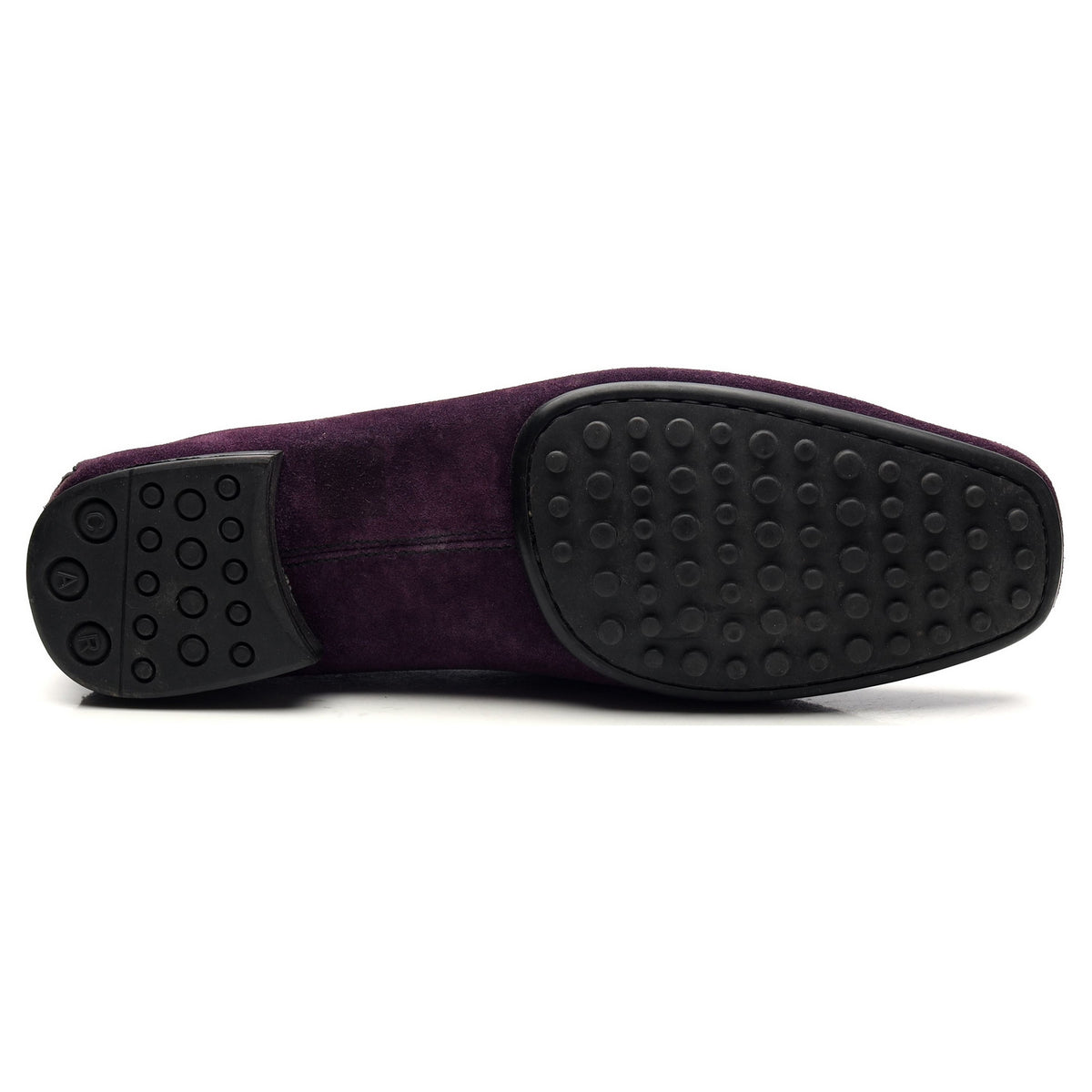 Purple Suede Driving Loafers UK 10