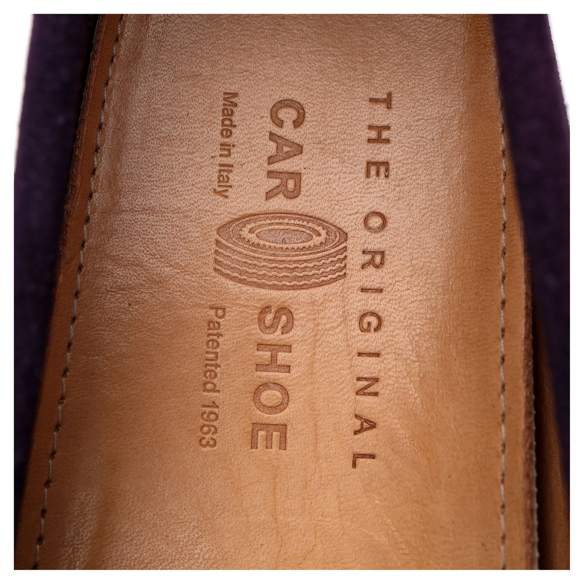 Purple Suede Driving Loafers UK 10