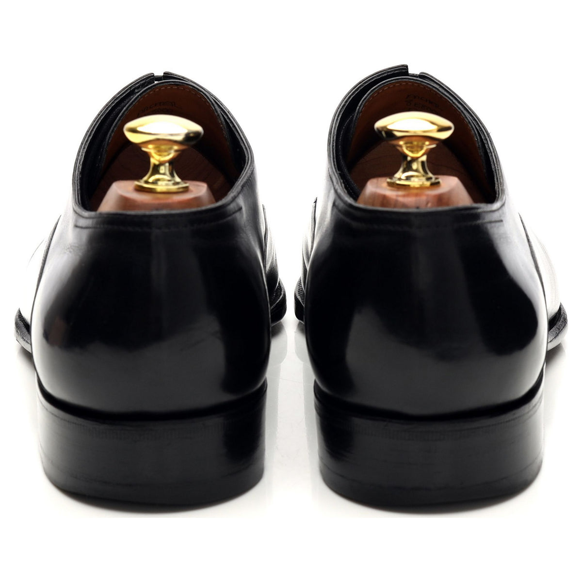 &#39;Archer&#39; Black Leather Derby UK 8 E