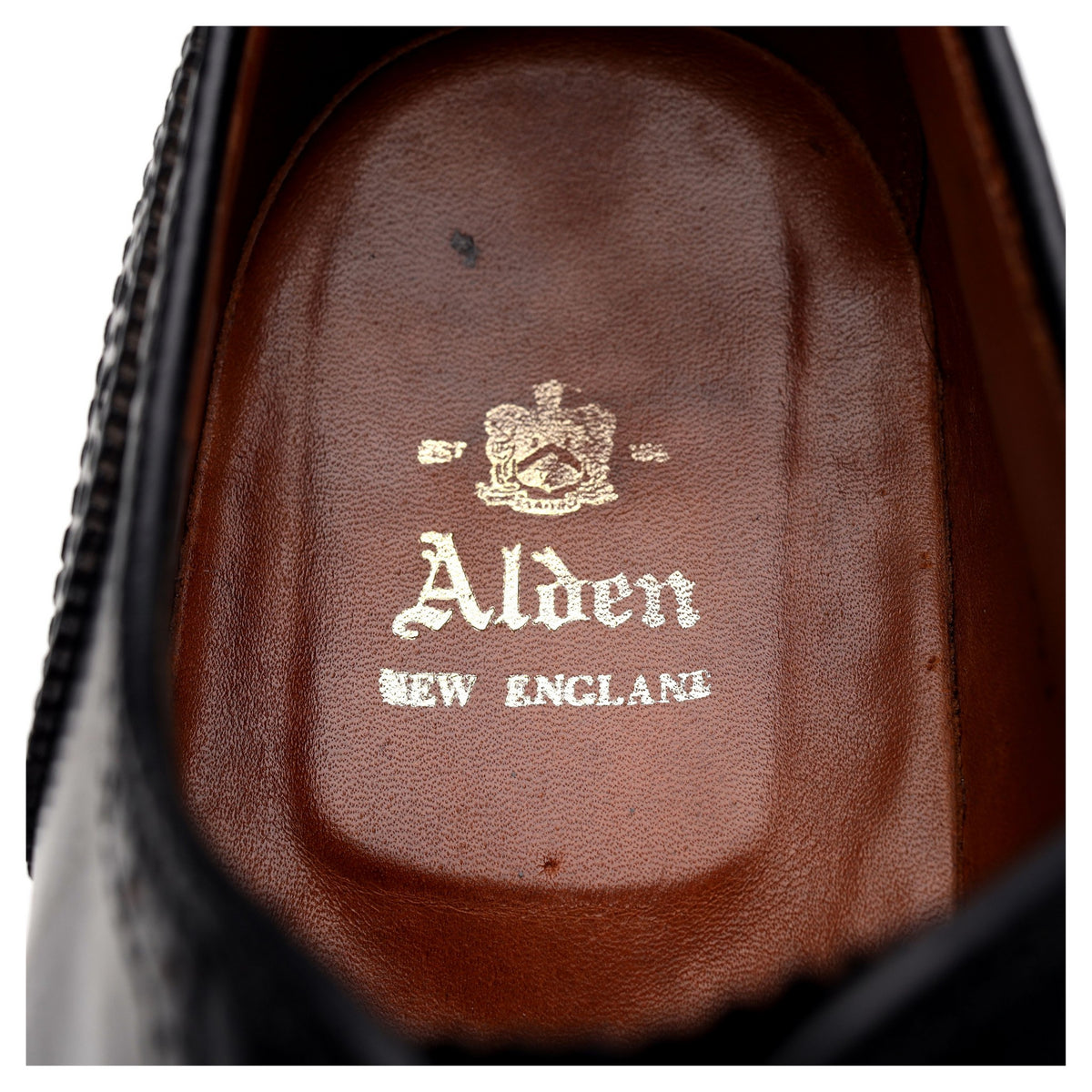 &#39;9741&#39; Black Cordovan Leather Oxford Brogues UK 7 US 8 D