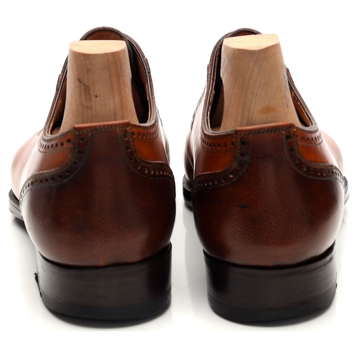 &#39;Hastatus&#39; Tan Brown Leather Oxford UK 9