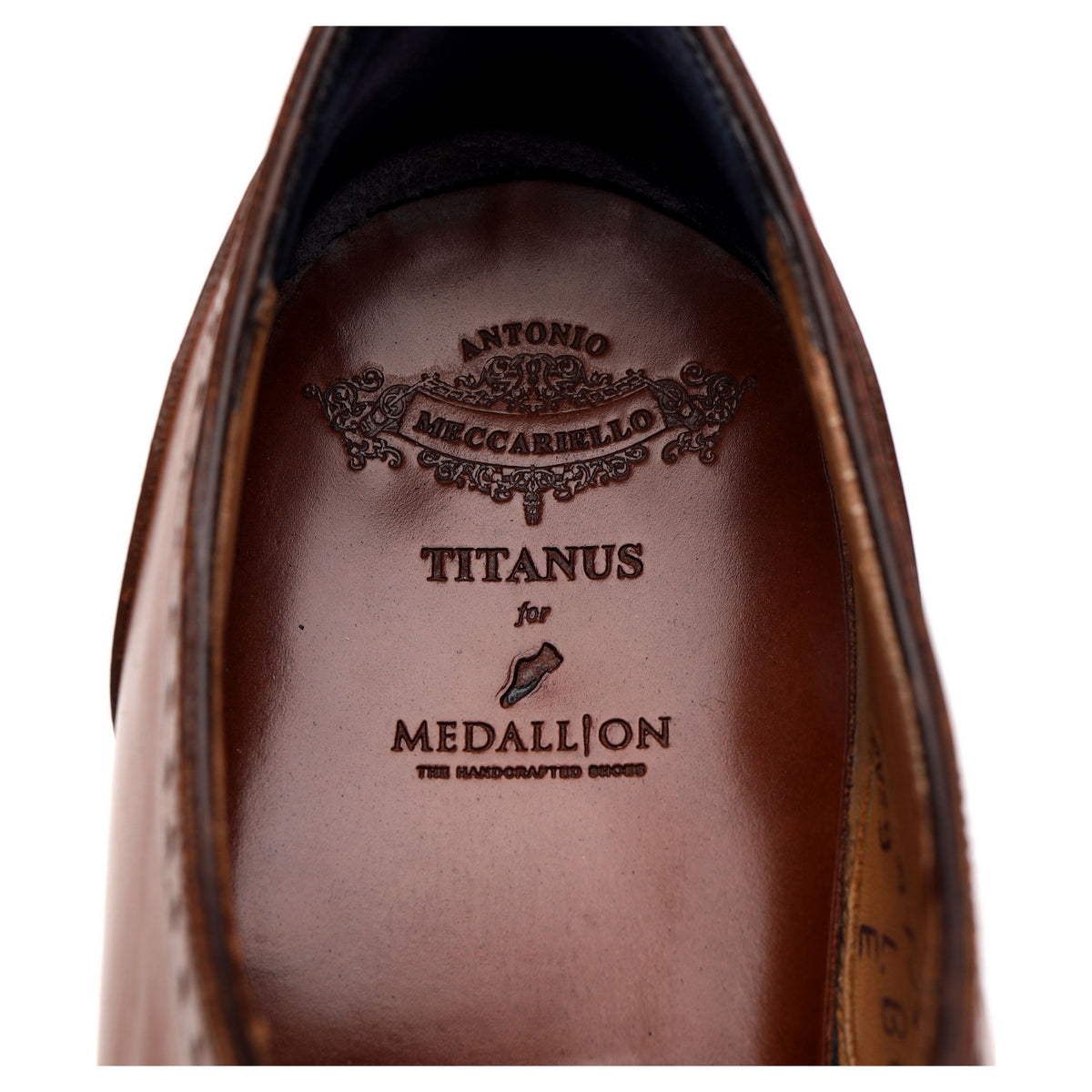 &#39;Hastatus&#39; Tan Brown Leather Oxford UK 9
