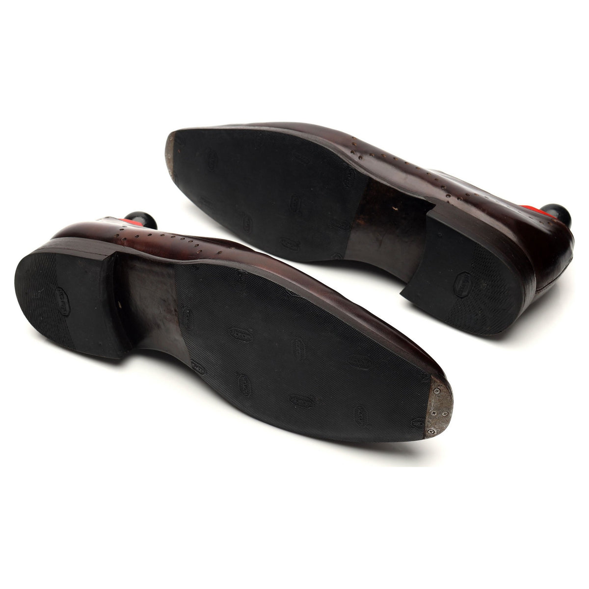 &#39;Tony II&#39; Dark Brown Museum Leather Wholecut Oxford UK 8.5 E