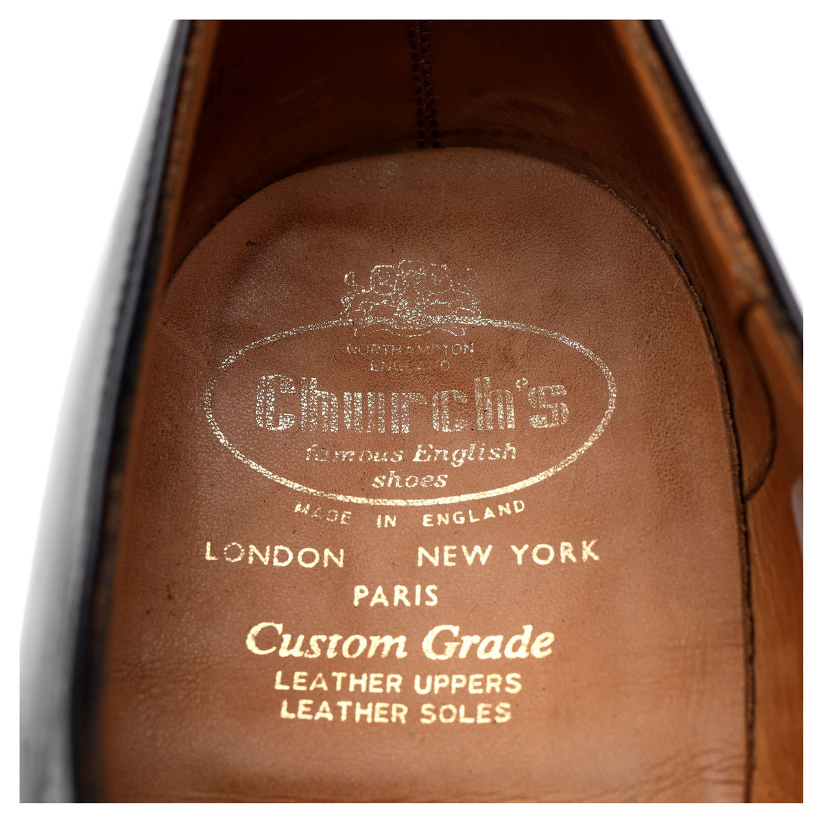 &#39;Consul IV&#39; Black Leather Oxford UK 11.5 G