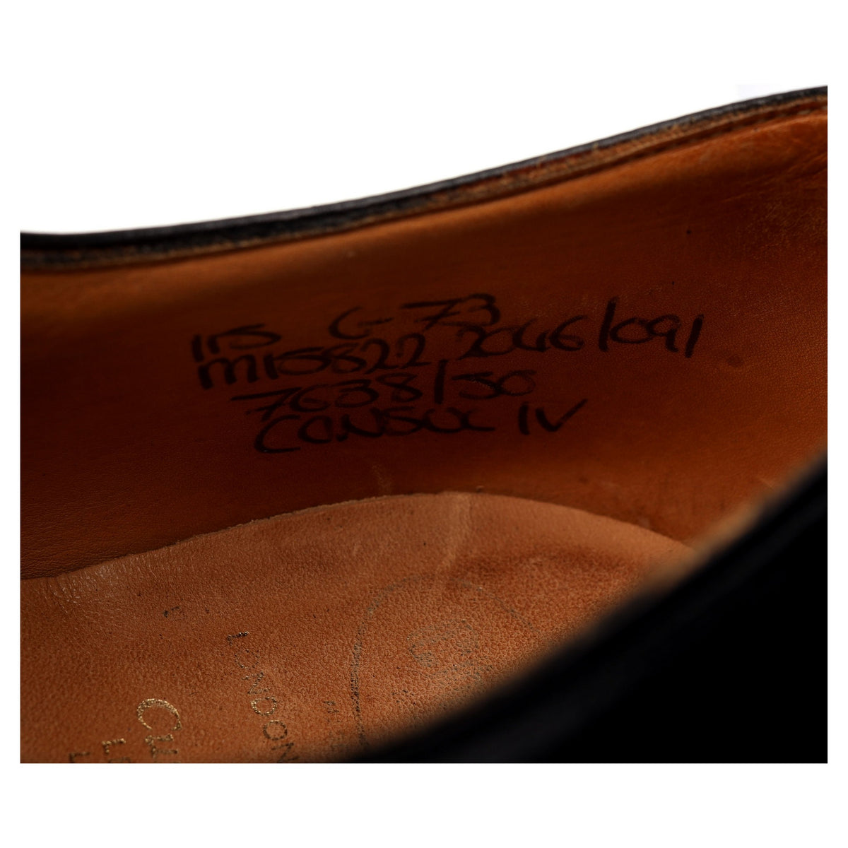 &#39;Consul IV&#39; Black Leather Oxford UK 11.5 G