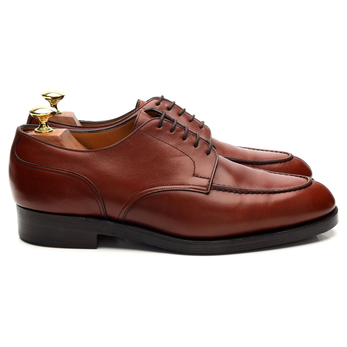 &#39;Dover&#39; Brown Leather Split Toe Derby UK 7.5 E