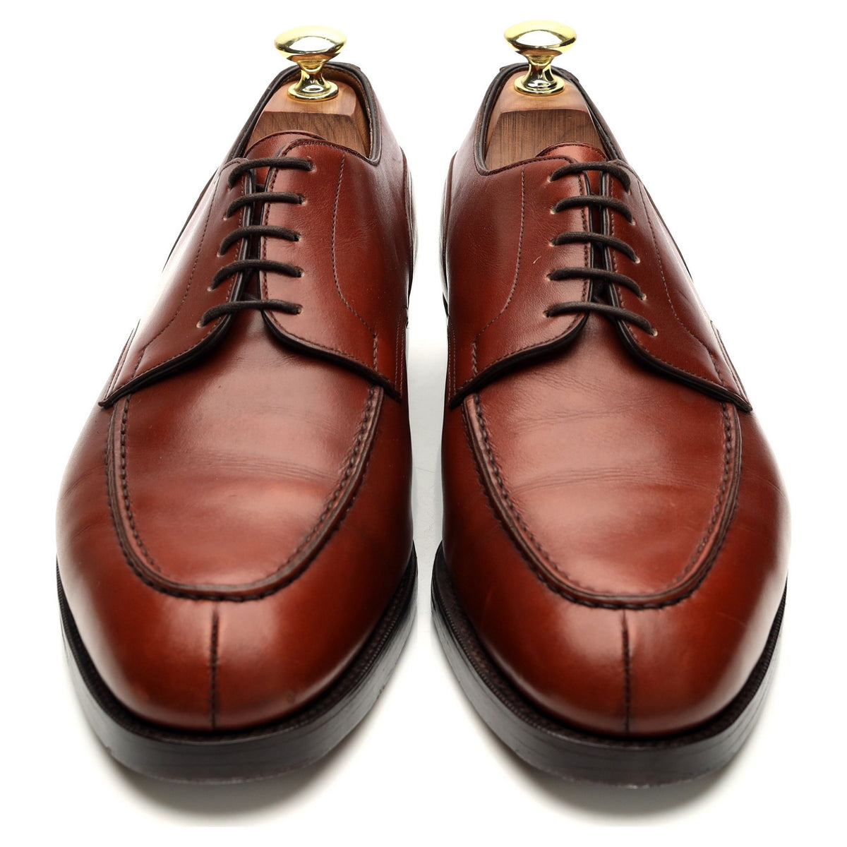 &#39;Dover&#39; Brown Leather Split Toe Derby UK 7.5 E