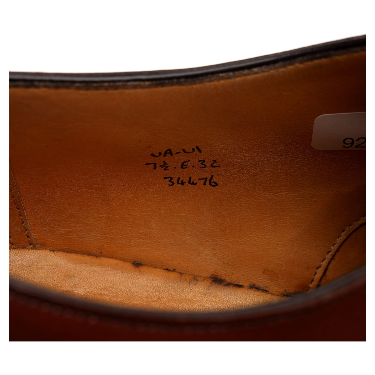 &#39;Dover&#39; Brown Leather Split Toe Derby UK 7.5 E