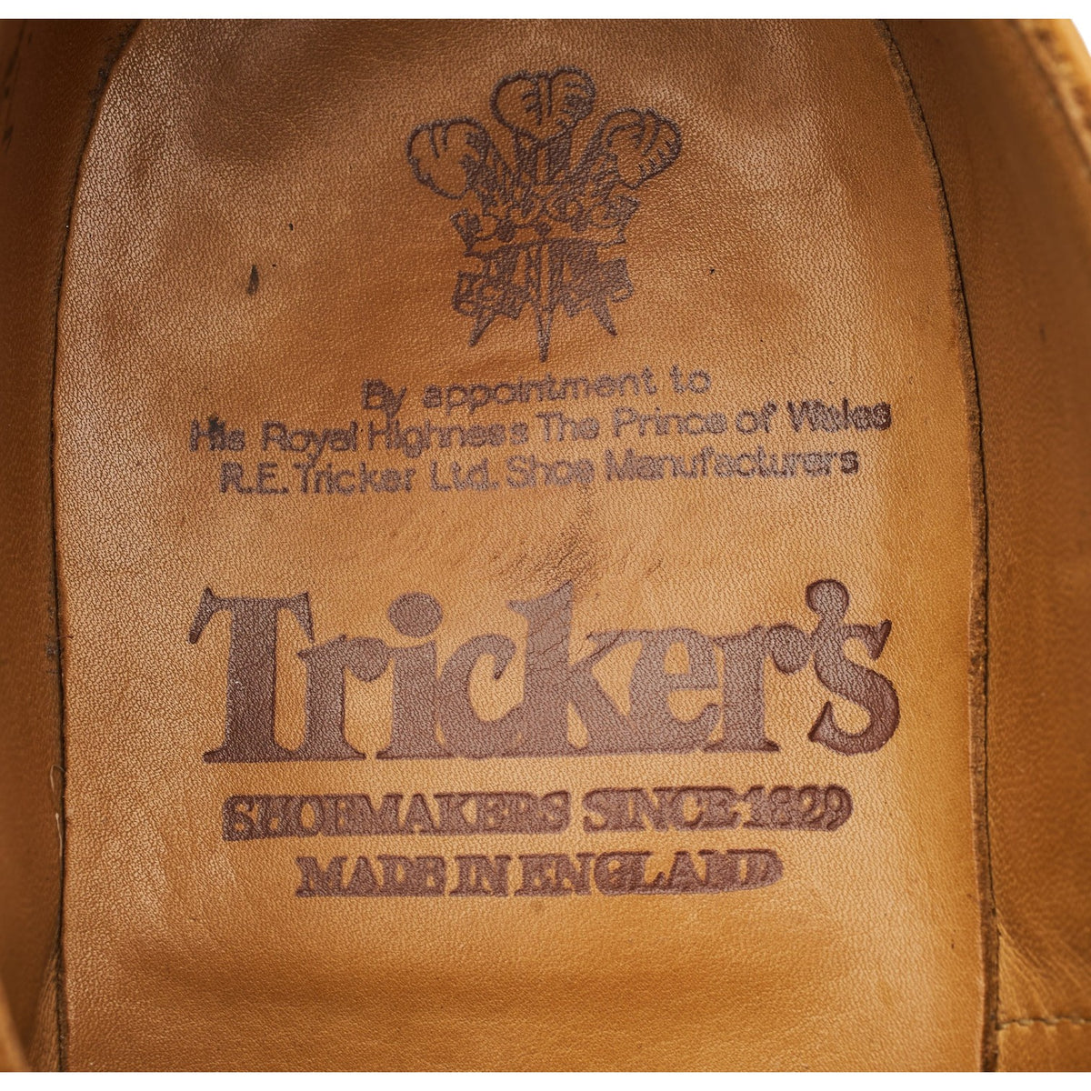 'Bourton' Tan Brown Leather Derby Brogues UK 6