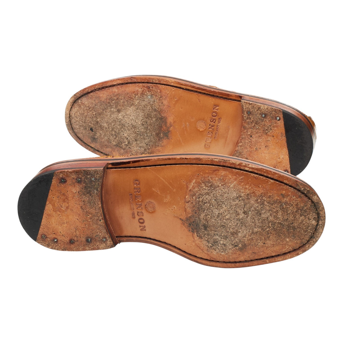 'Archie' Tan Brown Leather Derby Brogues UK 6 G