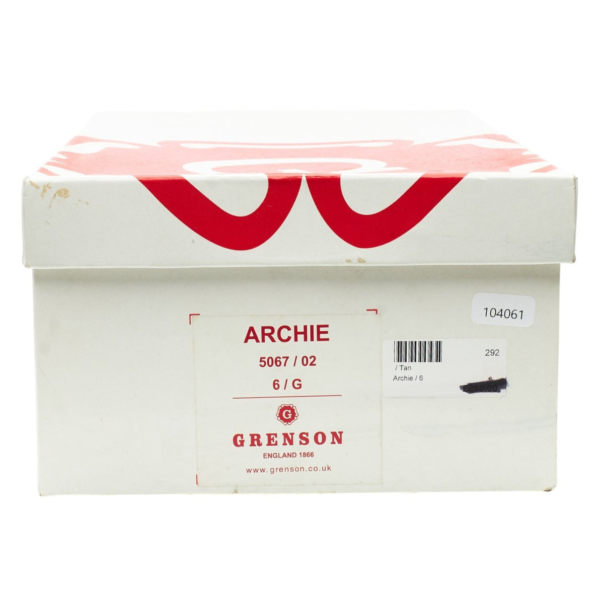 'Archie' Tan Brown Leather Derby Brogues UK 6 G