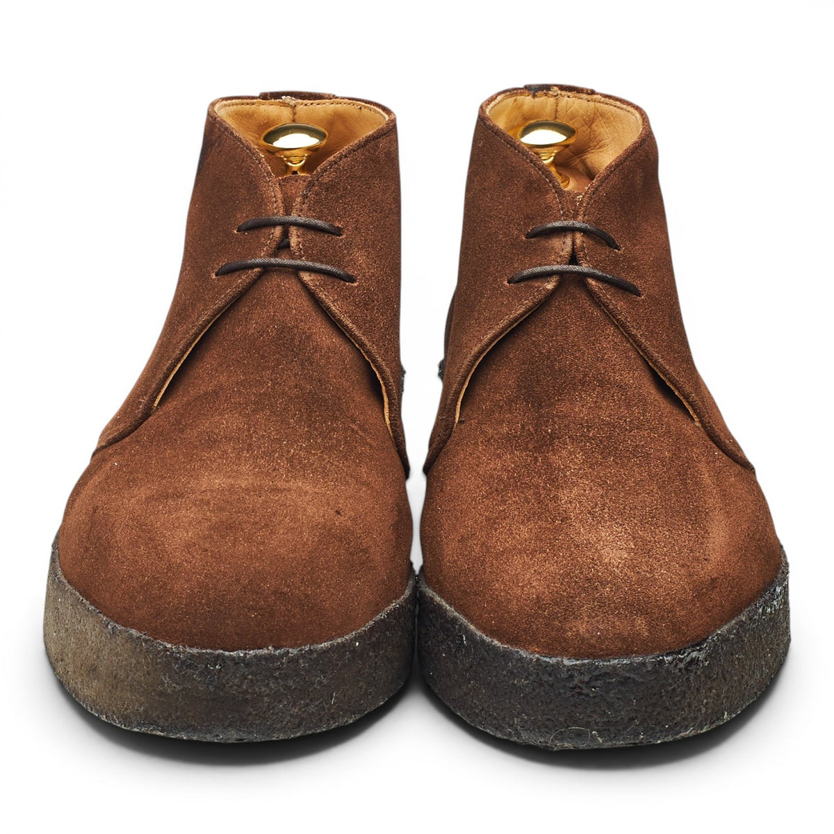 'Hi Top' Brown Suede Chukka Boots UK 10 F