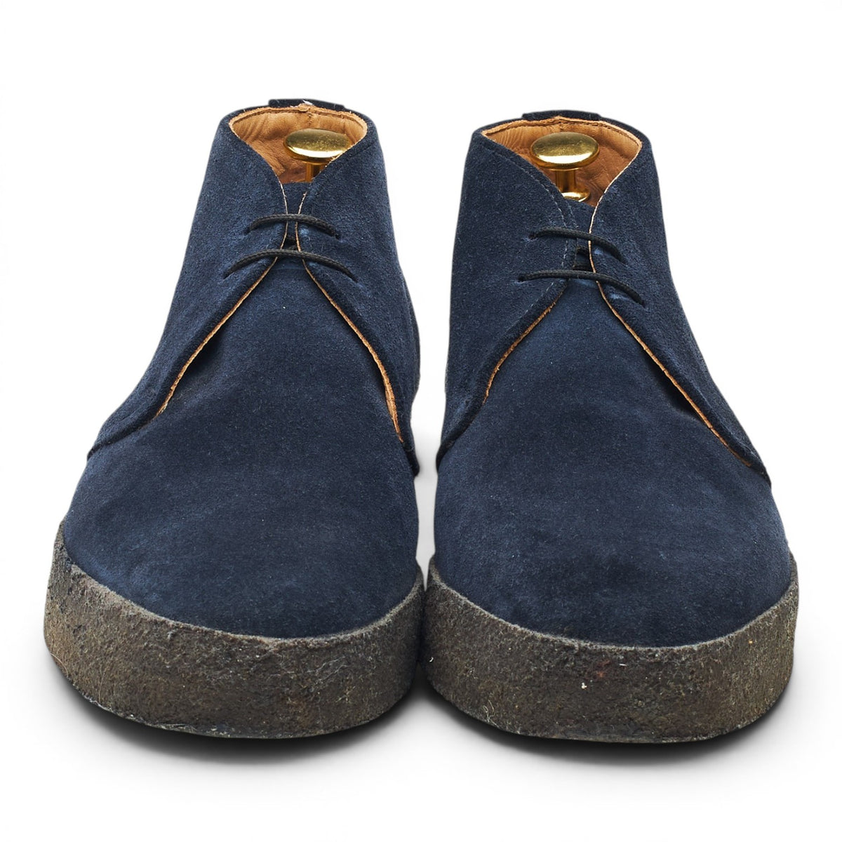 'Hi Top' Navy Blue Suede Chukka Boots UK 9 F