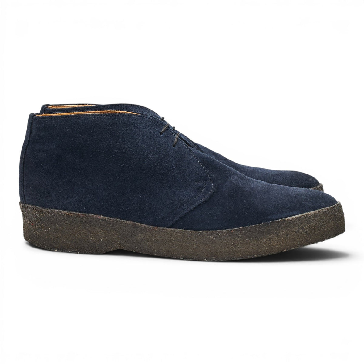 'Hi Top' Navy Blue Suede Chukka Boots UK 9 F