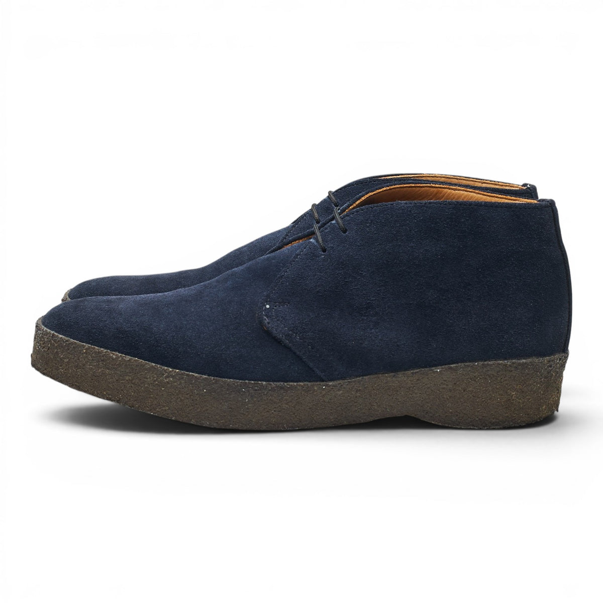 'Hi Top' Navy Blue Suede Chukka Boots UK 9 F