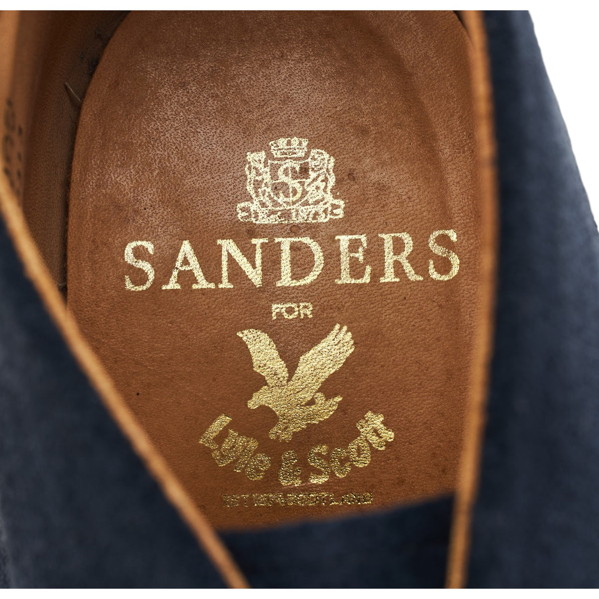'Hi Top' Navy Blue Suede Chukka Boots UK 9 F