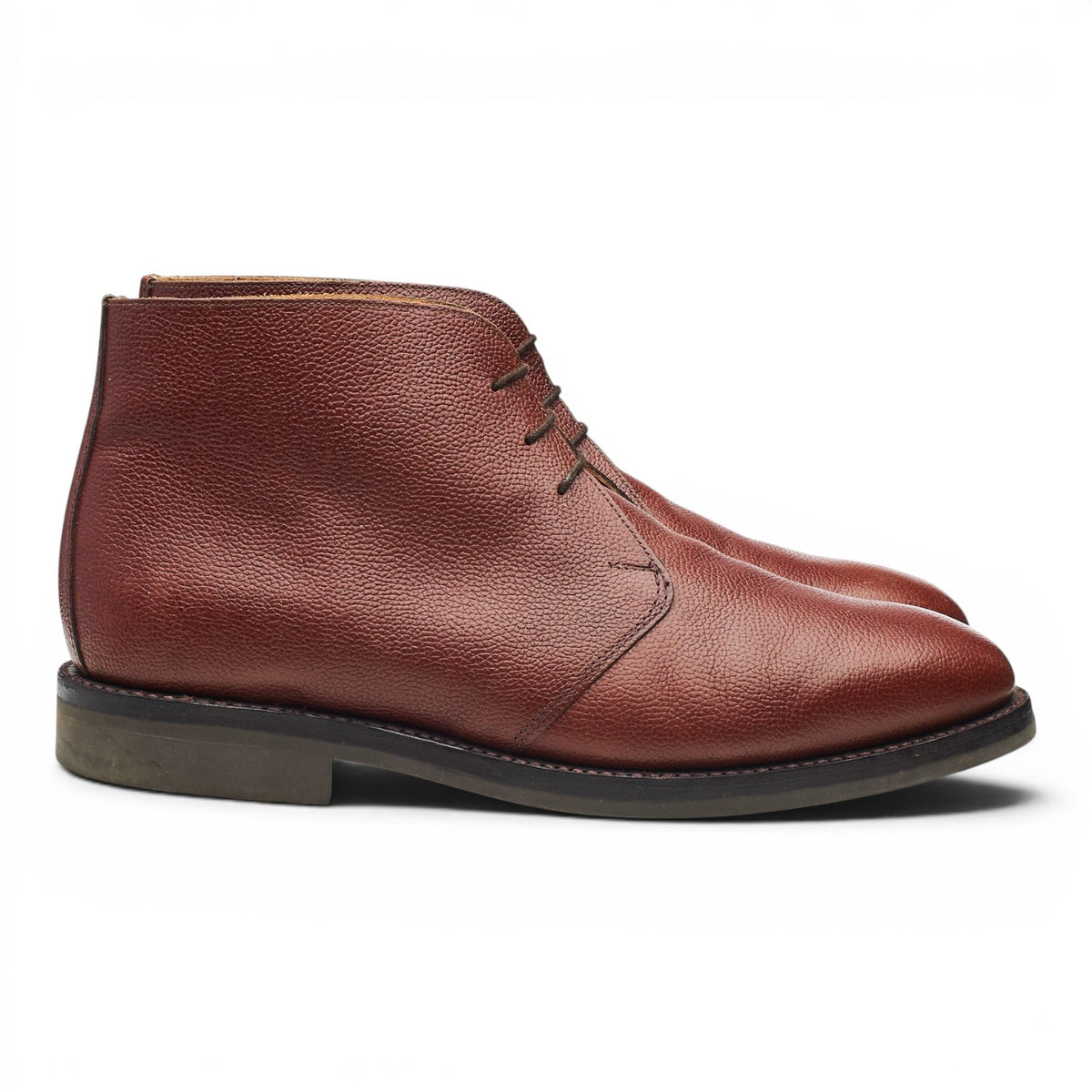 'Holborn' Brown Grain Leather Chukka Boots UK 9 G