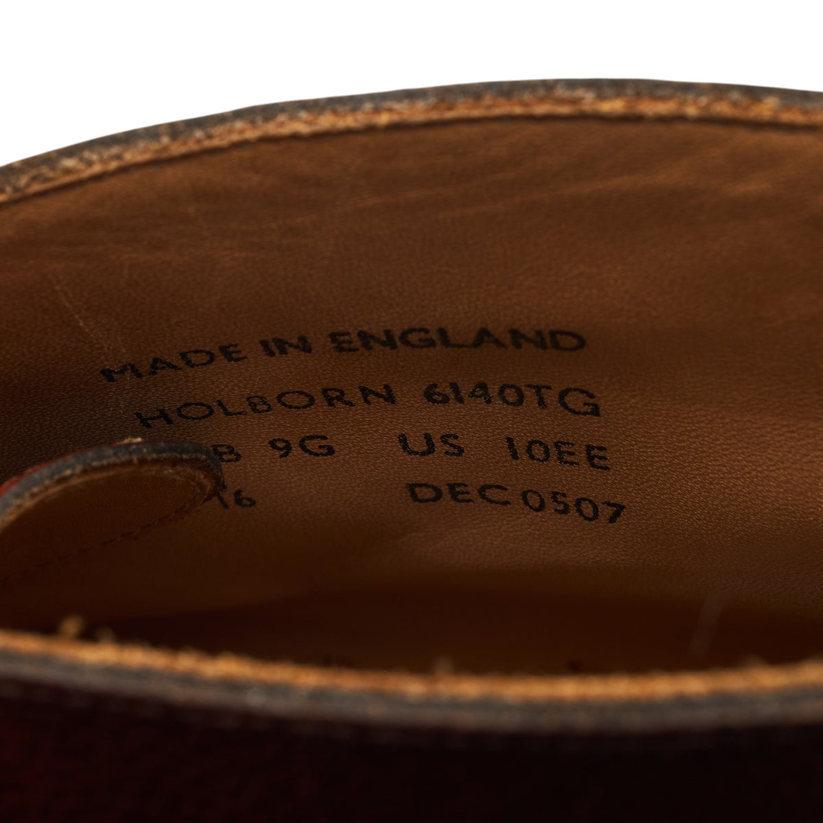 'Holborn' Brown Grain Leather Chukka Boots UK 9 G