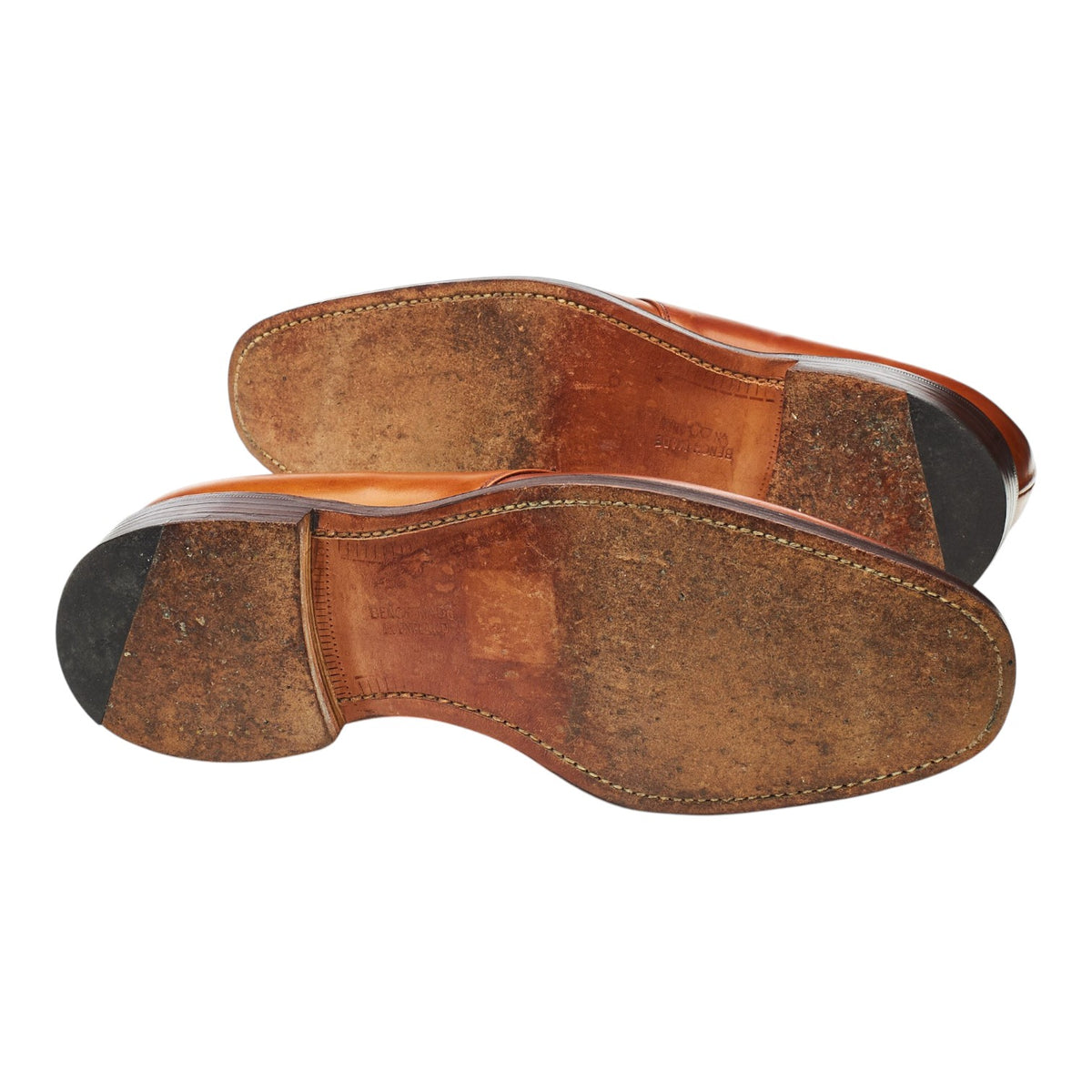 Vintage 'Bobby' Tan Brown Leather Derby UK 9 F