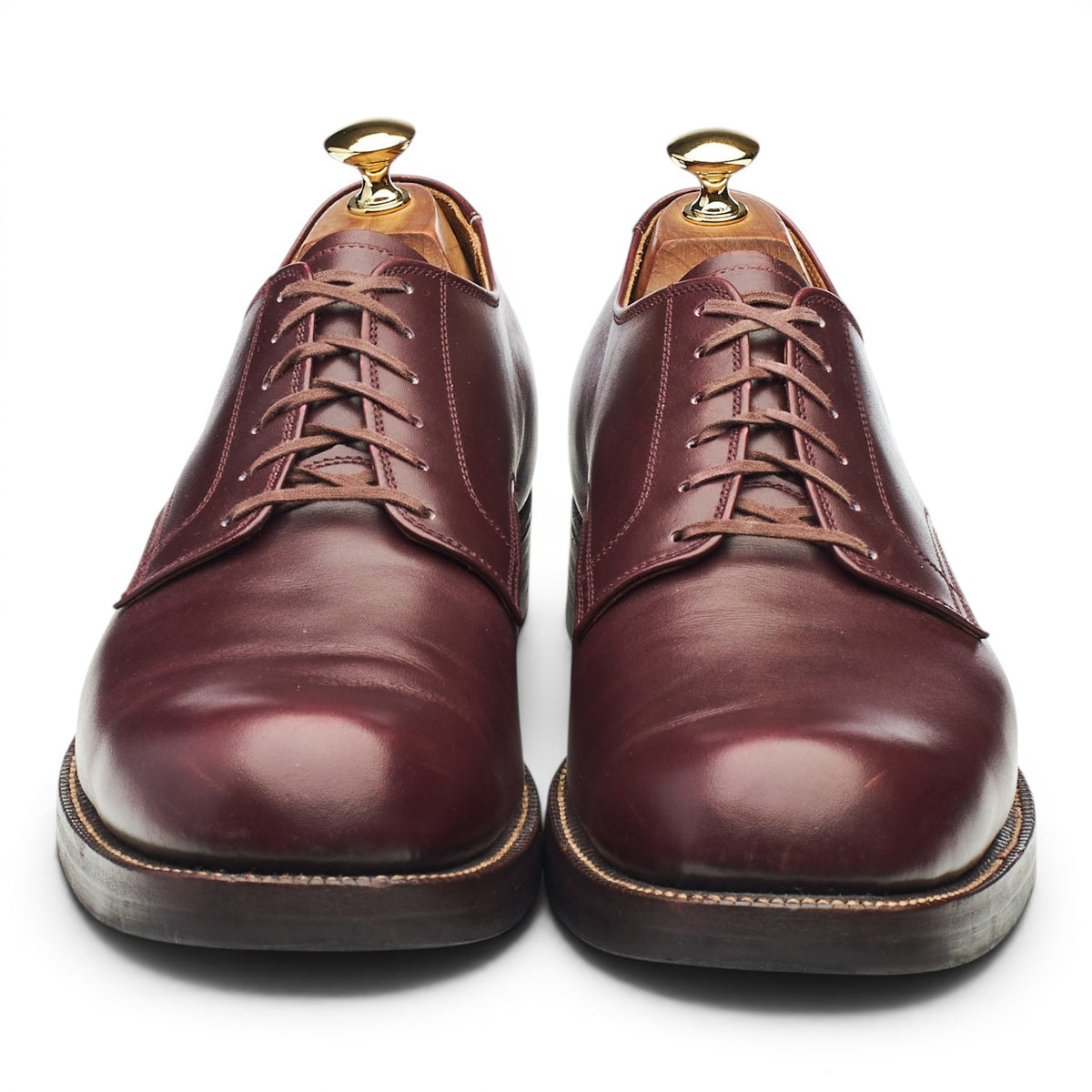 'Lot 3037' Burgundy Leather Derby UK 10.5